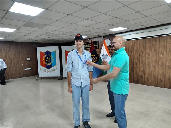 Umer Manzoor Wani secured 2nd Position in the Firing Competition