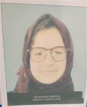 Miss SHAZIA FAROOQ